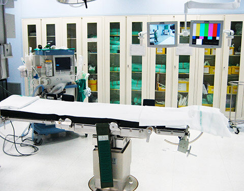 Sala operatoria ORL dell'Ospedale di Bolzano