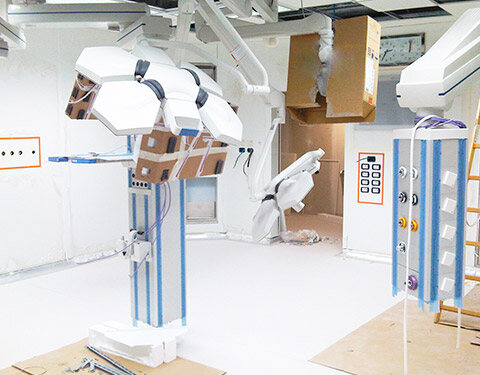 Sala operatoria cardiochirurgia — Trento · Ospedale S. Chiara